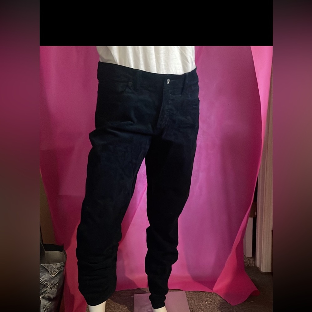 Christopher Blue brocade velvet pants in a navy and midnight blue size 12 #209